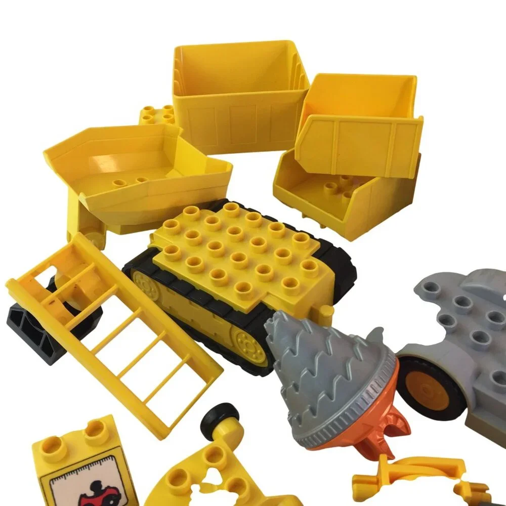 Lego Duplo Vehicle Parts Lot 50+ Pieces Construction Helicopter Motorcycle Train